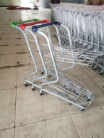 Chariot de courses à double panier