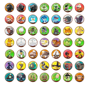 Chino simplificado Pokemoned PTCG Trading tarjetas coleccionables Padian tema Metal pegatina magnética para niños juegos <span class=keywords><strong>de</strong></span> mesa <span class=keywords><strong>caja</strong></span> ciega - Product Image 4
