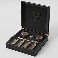 Boîte cadeau recyclable en MDF haut de gamme, emballage créatif pour flacon de parfum et cosmétiques d'aromathérapie avec conception de logo personnalisée