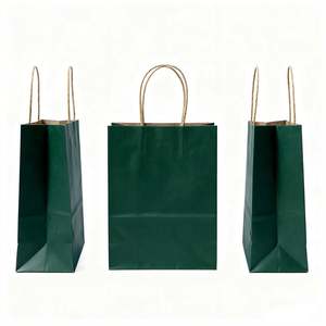 KM Customized Brown Kraft Paper <b>Bags</b> with Logo Handles Recyclable and Degradable for <b>Clothing</b> and Shoes Shopping <b>Packaging</b> - Product Image 2