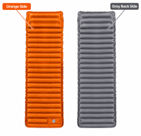 Matelas pneumatique portable OEM pour camping avec pompe à pied intégrée, idéal pour l'extérieur