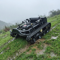 Tondeuse à fléaux sur chenilles télécommandée pour parcs industriels 900 mm, pour l'entretien des terrains industriels, CE EPA OEM
