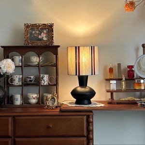 Lámpara de Mesa de Madera Maciza de Estilo Retro Francés, E26 LED, Cuidado de la Vista, Iluminación Ambiental para Sala de Estar, Dormitorio, Estudio - Product Image 4
