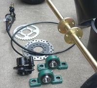 Argo — Rotor à disque de frein pour KARTING, pneu de roue de 5 pouces, vtt, UTV, Buggy, 100CM