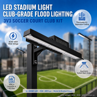 Luces LED para Campos de Fútbol de 200W 300W IP66, Reflector Impermeable para Campos de Fútbol Pequeños, Iluminación para Estadios al Aire Libre 5000K