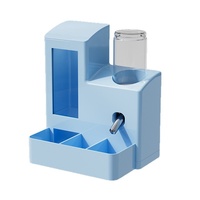 Mangeoire automatique pour hamster avec bac à nourriture et à eau intégré, matériau PP résistant à l'eau pour une utilisation en intérieur