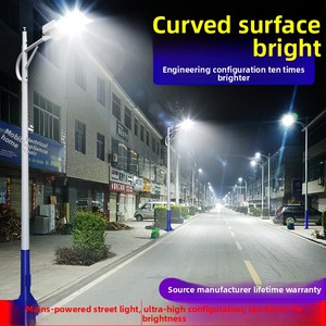 Lampione Stradale <span class=keywords><strong>a</strong></span> LED <span class=keywords><strong>Solare</strong></span> con Controllo Manuale, Palo Alto 6m/8m/10m, Illuminazione Stradale per Ingegneria Municipale Esterna - Product Image 5