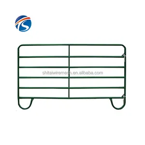 Galvanisiertes rohr pferdestall zaunplatten kanada design pvc grün pferdeställe paneel schweineplatten kein klettern 2x2