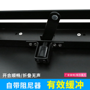 Taburete Plegable de Pared para Cambio de Zapatos, de Aleación de Aluminio Plateado, con Gabinete Abatible para Almacenamiento en la Entrada - Product Image 2