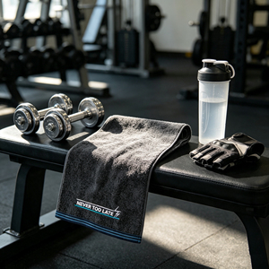 Asciugamano Sportivo da Palestra in Cotone 100% Personalizzato <span class=keywords><strong>con</strong></span> Ricamo, Lussuoso, Ecologico, Antibatterico e ad Asciugatura Rapida - Product Image 2
