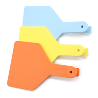 YTET018, faible MOQ, étiquette d'oreille de bétail de grande taille, marquée au laser, anti-effraction, pour la gestion visuelle du bétail, étiquette d'oreille pour vache
