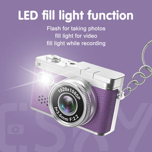 Mini caméra transparente personnalisable en gros, porte-clés, 1080P, rétro, avec lumière LED intégrée, pour les voyages, les vlogs, pour les cadeaux - Product Image 4