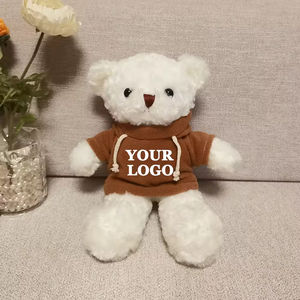 Boneka Beruang Teddy Plushie Logo Kustom dengan Kaos Berwarna Berbeda, Boneka Beruang Plushie untuk Anak-Anak, Grosir Hadiah Promosi - Product Image 3