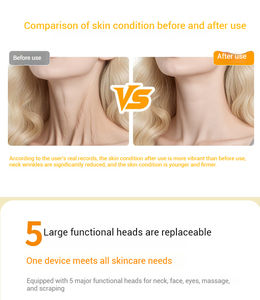 Masajeador reafirmante de elevación, masajeador de doble mentón y cuello, dispositivo de tonificación facial, instrumento de belleza para el cuello, masajeador Facial de fotones - Product Image 4