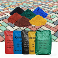 Harga Pabrik Fe2O3 Oksida Besi Merah 130 Hitam 722 Kuning 313 Pigmen 95% Kekuatan Pewarna Bubuk untuk Beton, Bata & Cat
