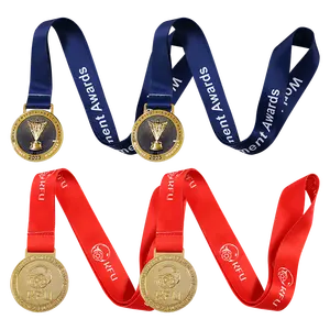 Wholesale Gold Silver Bronze Award Medals Winner Medals For Sporting Events Competitions School Games Party Spelling Bees