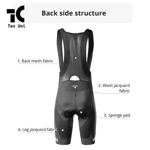 Cycling Dress Mountain Bike Breathable Men's Gel Padded Bike Tights Triathlon Man Bicycle Shorts Skin Friendly Bib Shorts