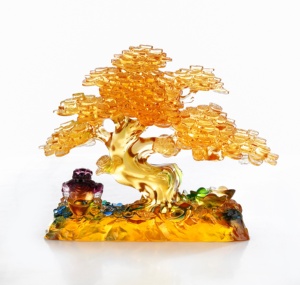 Liuli pha lê cây tiền lớn tốt lành sự giàu có cây nhà thủ công mỹ nghệ Citrine Crystal <span class=keywords><strong>Tree</strong></span> thủ công mỹ nghệ - Product Image 1