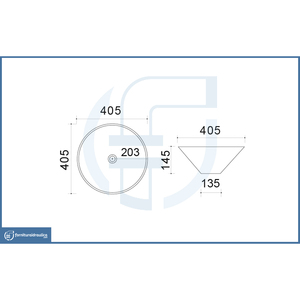 Lavabo de Sobremesa Slim 03 de 405 mm con Acabado Arena - Product Image 2