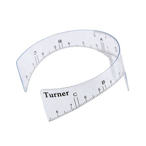 OEM Autocollant règle à sourcils en plastique transparent réutilisable, outil de modelage permanent des sourcils, pochoir pour l'entraînement au tatouage, accessoire de précision - Product Image 5