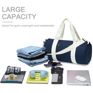 Hochwertige Große Kapazität Gesteppte Wasserdichte Faltbare 2-in-1 Reisetasche Modische Handtasche mit Reißverschluss Tragbar Kostenlose Probe - Product Image 5