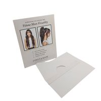Perruque accrocheuse personnalisée Cheveux Papier Matériel Découpé POS Carton Étage Affichage Standee