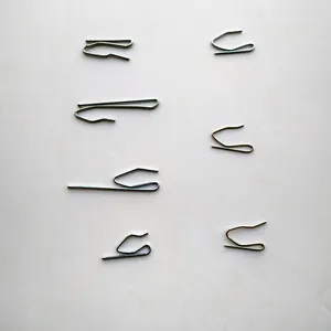 S style metal steel curtain pin hooks