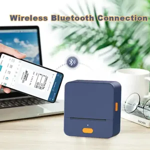 Venta al por mayor 203DPI Smartphone <span class=keywords><strong>Mini</strong></span> etiqueta instantánea Etiqueta inalámbrica móvil de bolsillo TIPO C Impresora térmica - Product Image 3