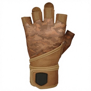 Guantes de entrenamiento de malla transpirable de medio dedo – Guantes de ejercicio con palma acolchada antideslizante y muñequera ajustable para hombres y mujeres - Product Image 2
