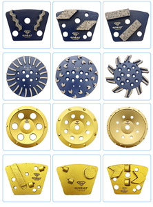 New Arrival 7 inch kim cương Mài bánh xe Đá Kim Cương Máy xay đĩa với 9 PCD phân khúc kim cương công cụ cho Sàn epoxy - Product Image 5