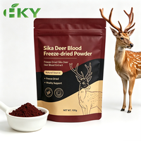 Poudre de sang de cerf Sika d'élevage en gros, extrait lyophilisé, qualité alimentaire, matière première naturelle, approvisionnement en vrac