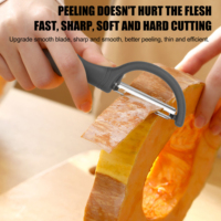 Ensemble de couteaux de table : Chef + Santoku + Éplucheur. Bord tranchant antirouille, poignée en PP. Idéal pour la cuisine quotidienne à la maison, du hachage au pelage
