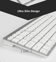 Toptan ince Mini şarj edilebilir USB arayüzü LED aydınlatmalı kablosuz oyun klavyesi fare seti bilgisayar için HP Kybord ped