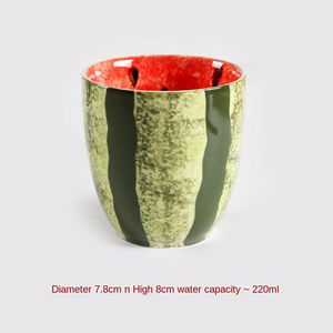Offre Spéciale nouvelle tasse en céramique de fruits créatifs tasse <span class=keywords><strong>à</strong></span> main de pastèque tasse de petit déjeuner en céramique mignonne pour les rassemblements des enfants - Product Image 5