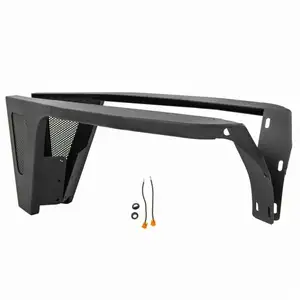 Chắn bùn phía trước bùng đá bảo vệ W/LED ánh sáng cho 87-95 Jeep Wrangler YJ