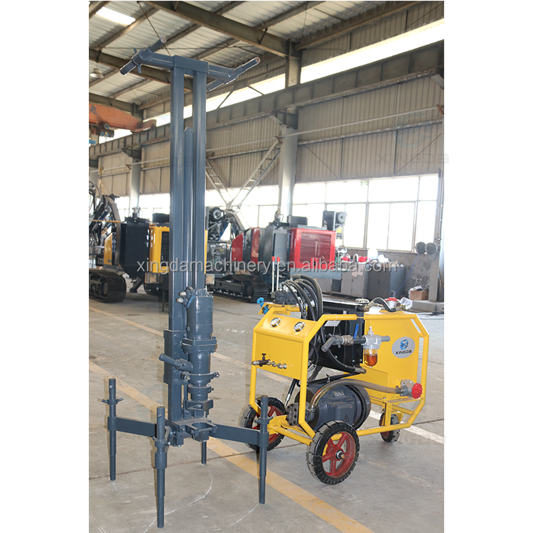 Low Cost Portable Hydraulic DTH Drill