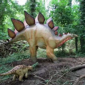 פארק היצרן לחיות dino פסל חיים בגודל חיים של דינוזאור