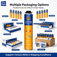 Mousse polyuréthane expansive multi-usages, scellant isolant en spray pour la construction
