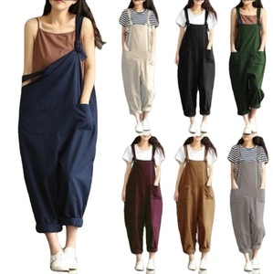 Nouveau à venir femmes salopette Harem <span class=keywords><strong>combishort</strong></span> femmes lâche Vintage grande taille combinaisons - Product Image 2