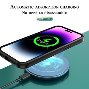 Custodia protettiva per telefono in TPU di lusso per PC con supporto per protezione dell'obiettivo custodie magnetiche per telefoni cellulari per <span class=keywords><strong>iPhone</strong></span> 12 13 <span class=keywords><strong>14</strong></span> 15 - Product Image 3