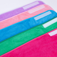 Serviette de beauté en microfibre avec logo brodé du fabricant, super absorbante, séchage rapide, écologique, pour salon de beauté, SPA, maison, hôtel