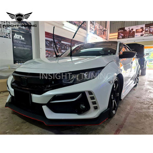 Kit Carrozzeria Widebody Design <span class=keywords><strong>Type</strong></span> <span class=keywords><strong>R</strong></span> Hot Selling con Paraurti e Minigonne Laterali per Honda Civic Sedan FC1 fino a FK8 (2016-2021) - Product Image 3