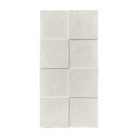 Nouveau matériau PU léger, imitation bois anneau de croissance, grande dalle de pierre de type brique d'eau, pour mur décoratif moderne de villa