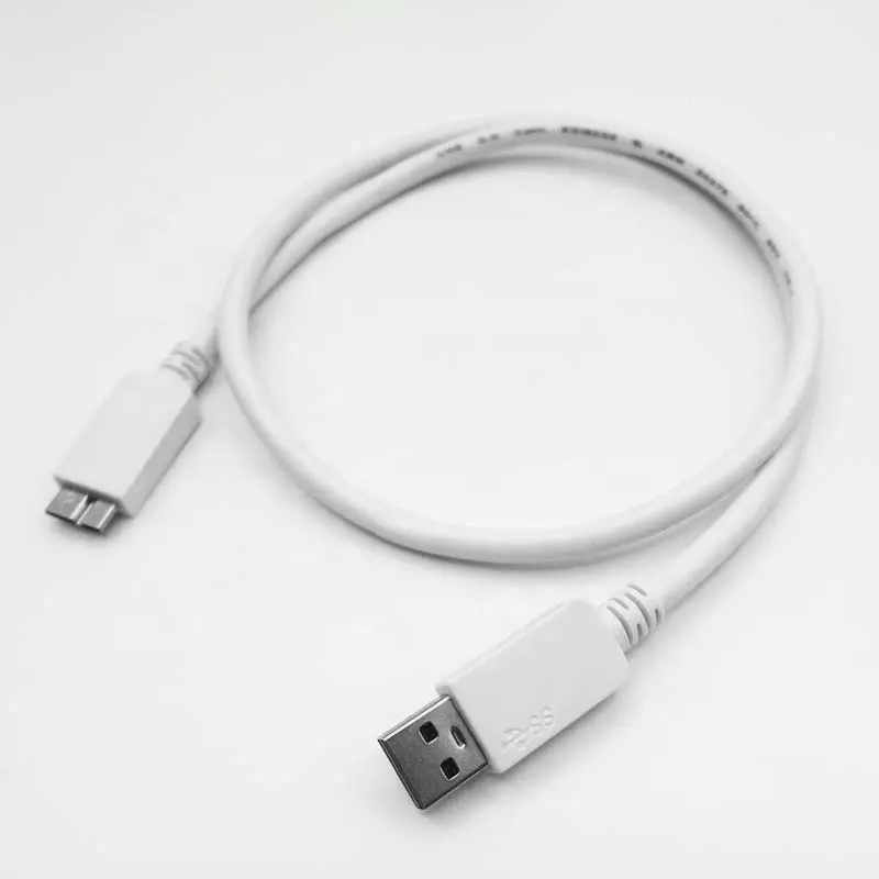 USB 3.0マイクロBオス-オス延長ケーブル (USB A-マイクロB付き) HDDケース用データ転送エクステンダー1mSSDハードディスク