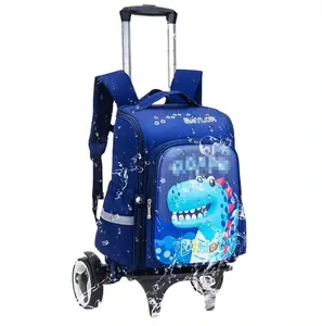 Hỗ trợ OEM ODM bán buôn mẫu giáo sinh viên Xe đẩy schoolbag trẻ em công suất lớn dạ quang Vai Túi trẻ em ba lô