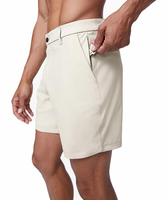 Shorts de golf pour hommes quantité minimale de commande bas uniforme de golf personnalisé polyester coupe classique shorts de golf élastiques pour hommes