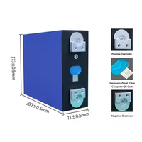 Celdas prismáticas LiFePO4 de grado industrial de 3.2V y 280Ah para almacenamiento comercial C&I
