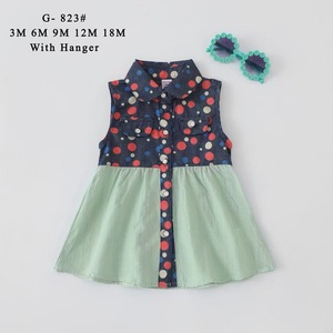 Vestidos <span class=keywords><strong>de</strong></span> Verano sin Mangas para Niñas, Estilo Casual con Solapa Elegante para Bebés y Niñas Pequeñas - Product Image 5