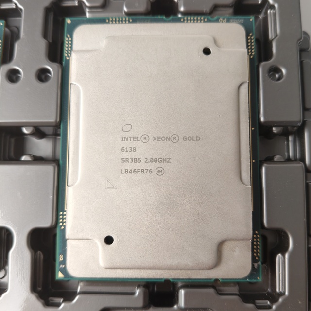 Intel Xeon Gold 6138 20-Core 2.0GHz Server CPU with LGA 3647 Socket for Data Center & Workstation Use