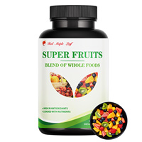 Biologische Superfruitcapsules met 30+ bessen, vruchten & antioxidanten |   Ondersteunt energie en dagelijks welzijn |   Volledige Voedingswaarde